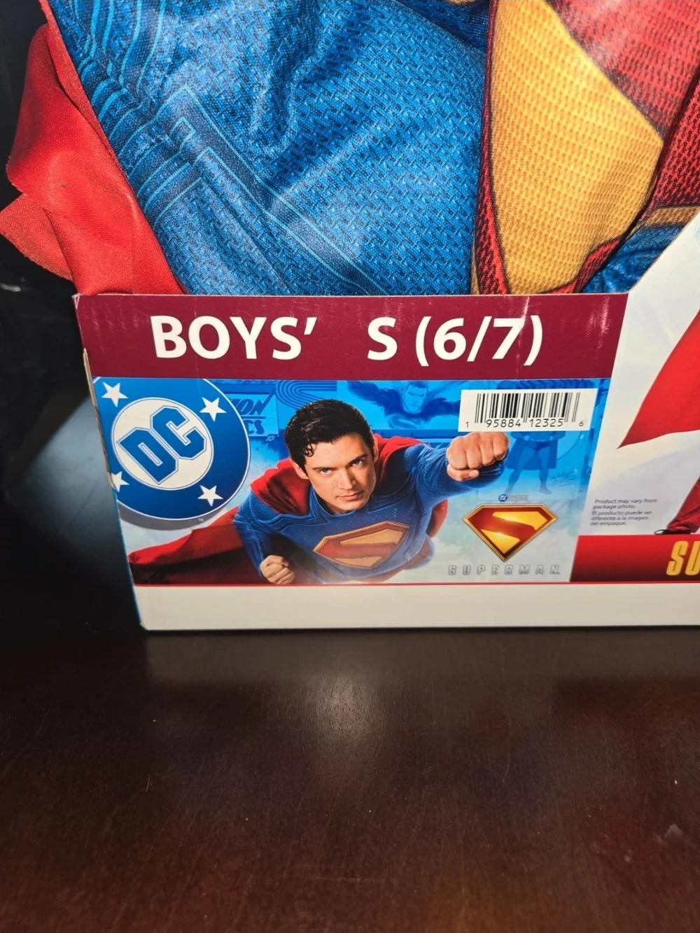 DC Superman Boys Costume in Blue, Red & Yellow Sz 6/7